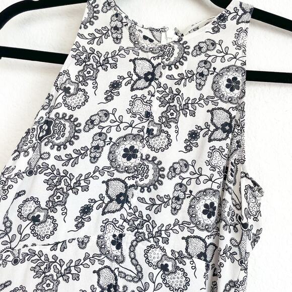 ALC B&W Floral Silk Tank Top - Picture 9 of 12